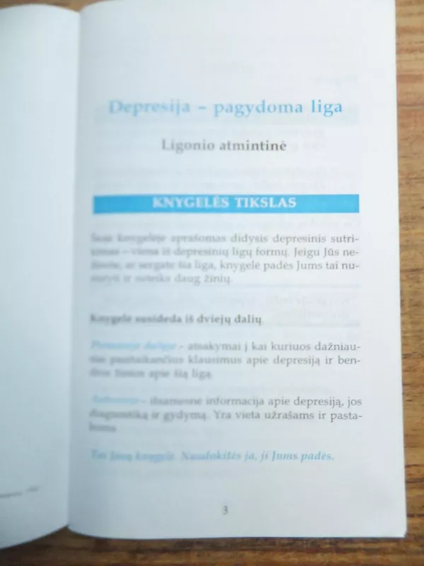 Depresija-pagydoma liga - P. Mačiulis, knyga 5