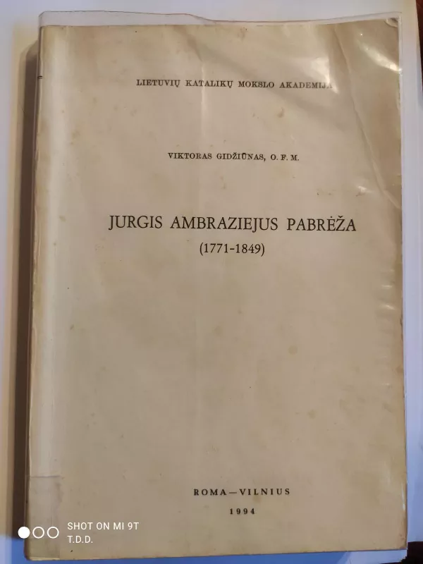 Jurgis Ambraziejus Pabrėža (1771-1849) - Viktoras Gidžiūnas, knyga