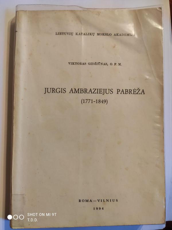 Jurgis Ambraziejus Pabrėža (1771-1849) - Viktoras Gidžiūnas, knyga