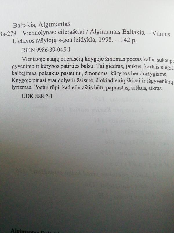 Vienuolynas - Algimantas Baltakis, knyga