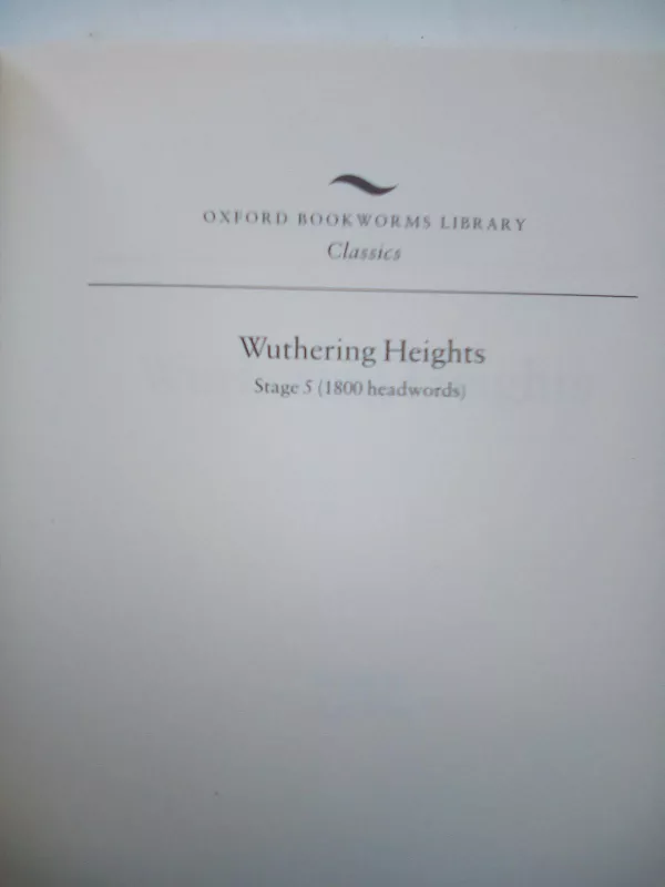 Wuthering Heights - Bronte Emily, knyga 5