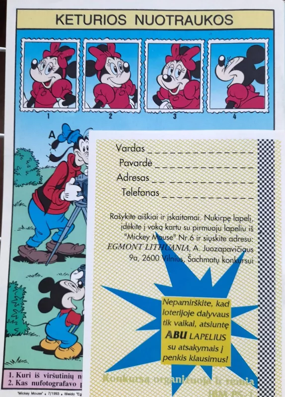 Mickey Mouse, 1993 m., Nr. 7 - Autorių Kolektyvas, knyga