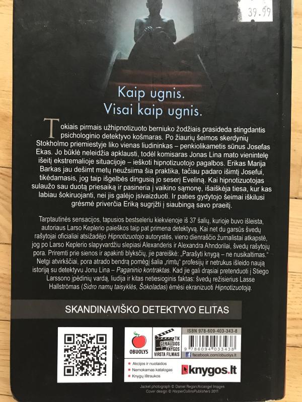 Hipnotizuotojas - Kepler Lars, knyga
