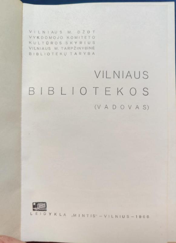Vilniaus bibliotekos - A. Ivaškevičius, knyga 3