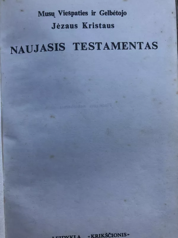 Naujasis testamentas (1989) - Autorių Kolektyvas, knyga 2