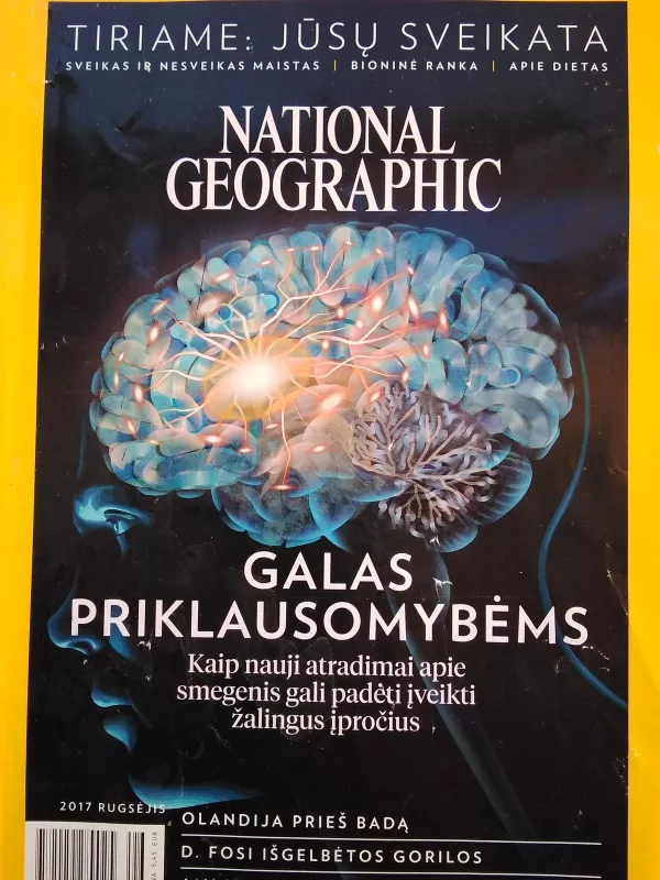 NATIONAL GEOGRAPHIC LIETUVA 2019 NR.8 - National Geographic , knyga 3