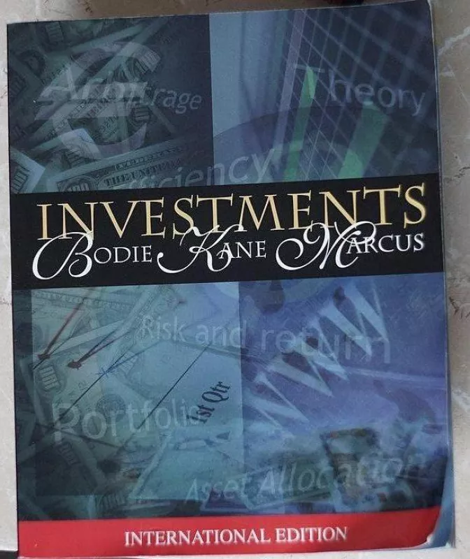 Investments 3rd edition - Zvi Bodie, knyga
