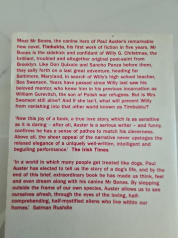 Timbuktu - Paul Auster, knyga 3