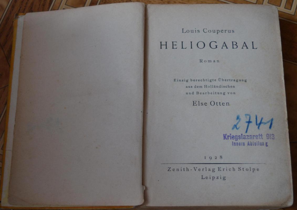 Helio gabal - Louis Couperus, knyga 2