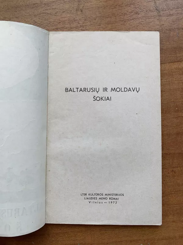 Baltarusių ir moldavų šokiai - A. Astikas, knyga 3