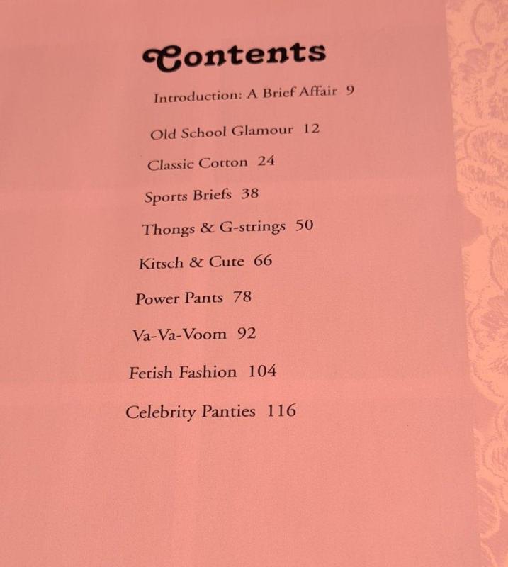 Panties. A brief history - Sarah Tomczak, knyga 5