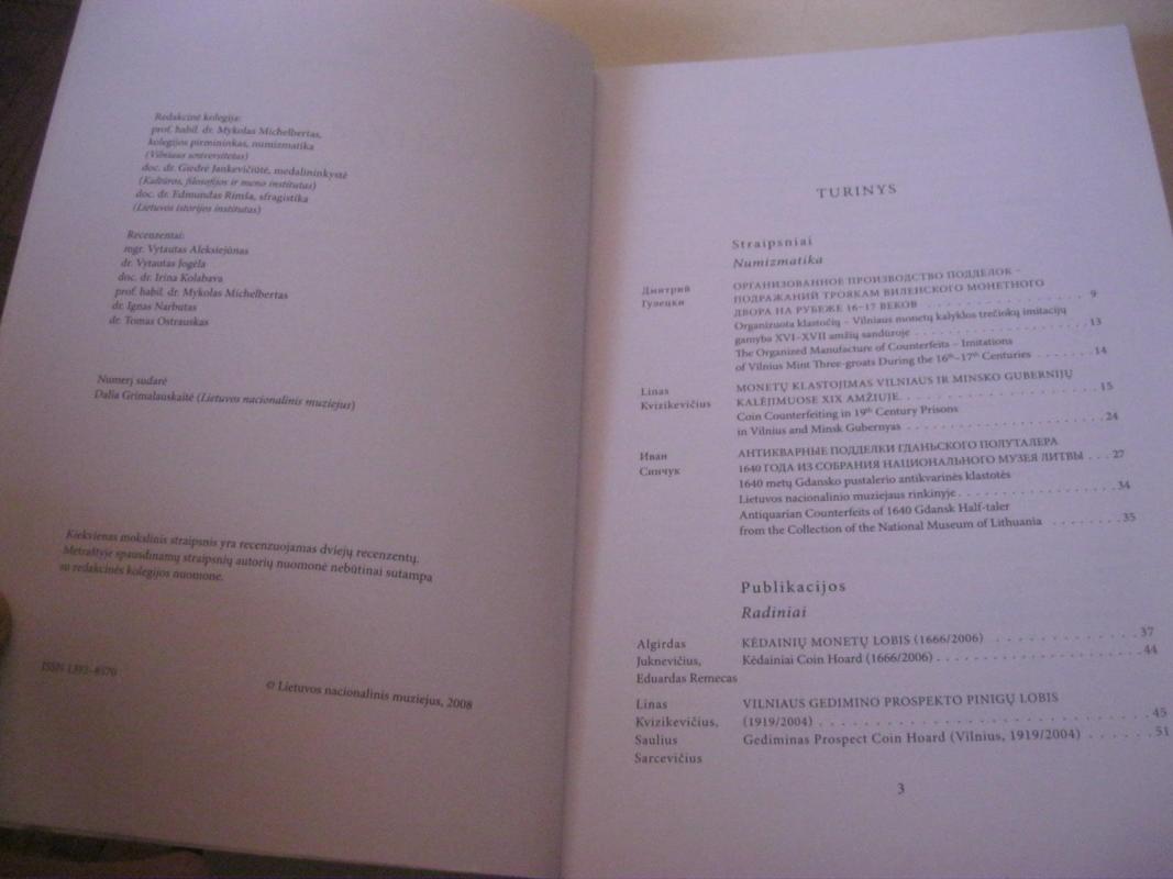 NUMIZMATIKA 7-8. METRAŠTIS 2006-2007 M - Autorių Kolektyvas, knyga 5