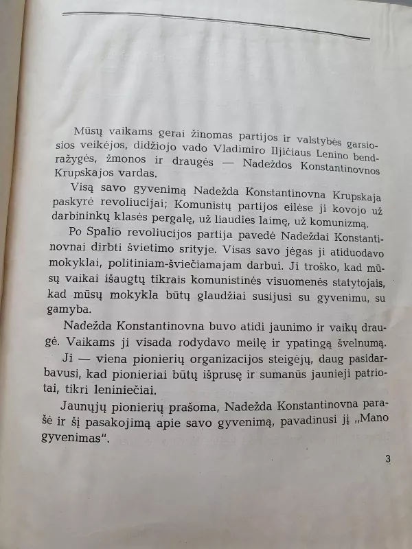 Mano gyvenimas - N. Krupskaja, knyga 3