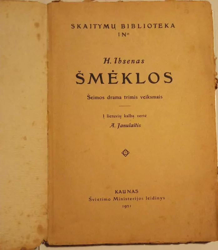 Šmėklos - Henrikas Ibsenas, knyga 3