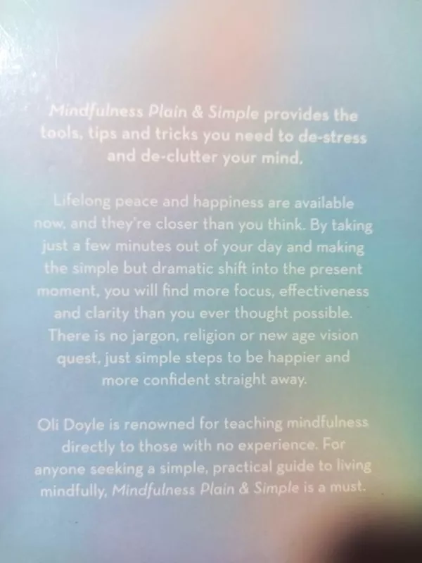 Mindfulness - Oli Doyle, knyga