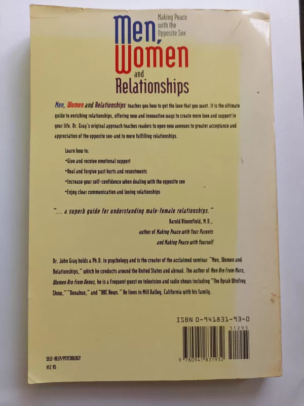 Men, Women and Relationships - John Gray, knyga 3