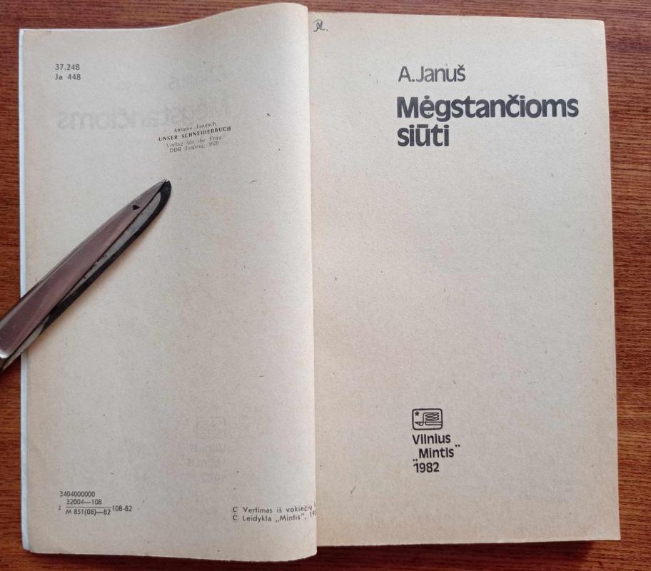 Mėgstančioms siūti - A. Januš, knyga 3