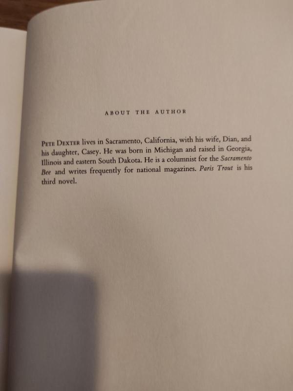 Paris trout - Pete Dexter, knyga 2