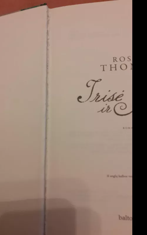 Irisė ir Rubė - Rosie Thomas, knyga