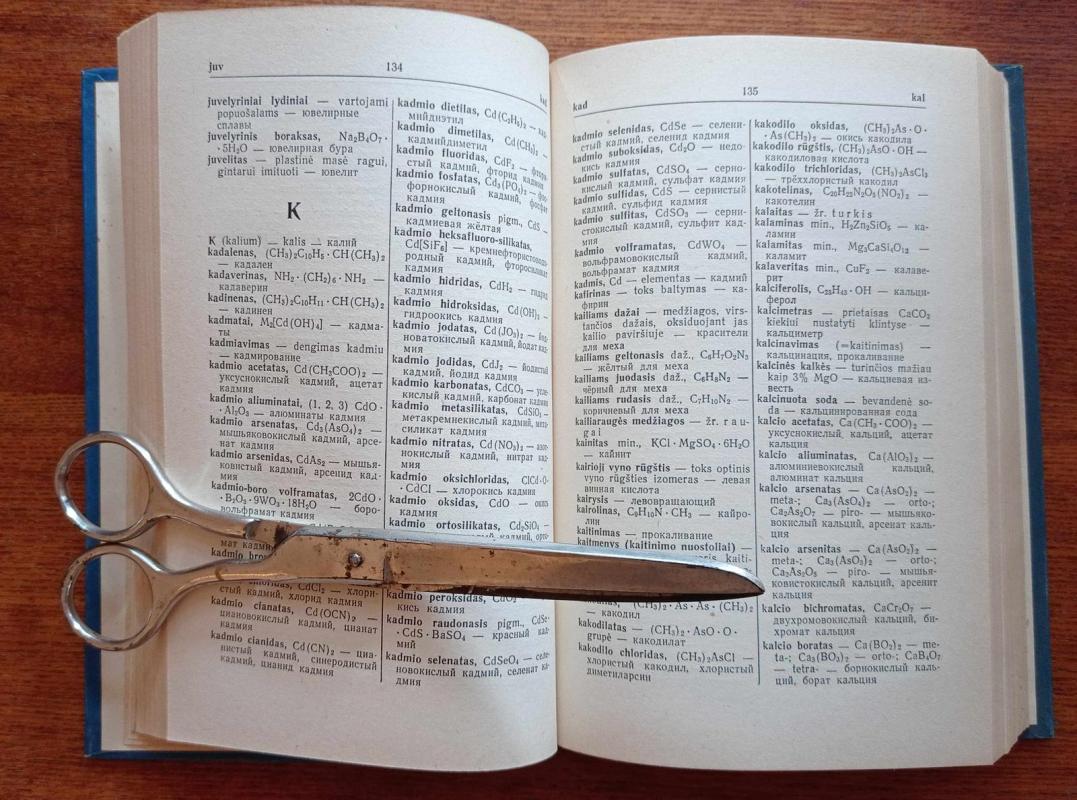 Chemijos žodynas - Kazys Daukšas, knyga 4