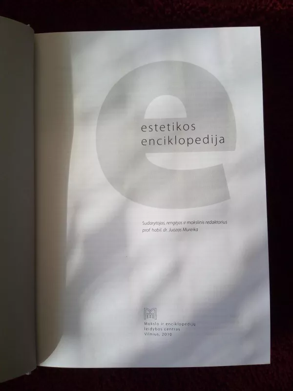 Estetikos enciklopedija - Antanas Andrijauskas, knyga 2