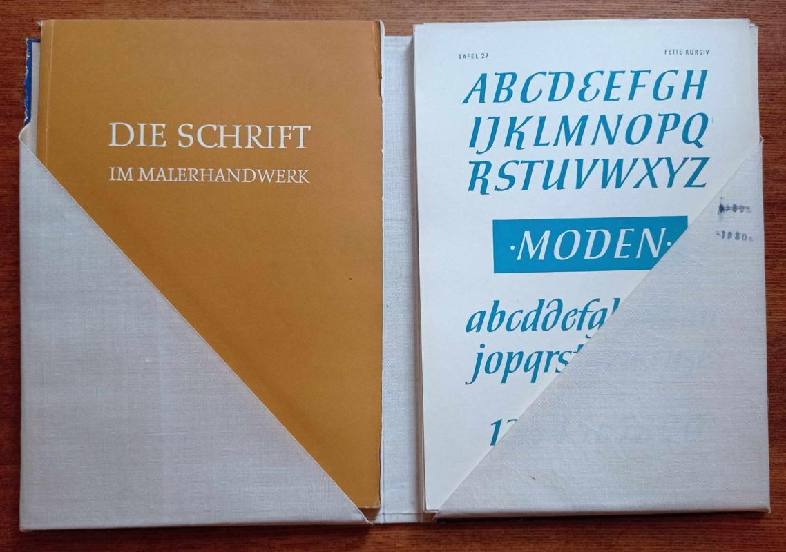 Die Schrift im Malerhandwerk - Walter Schenk, knyga 5