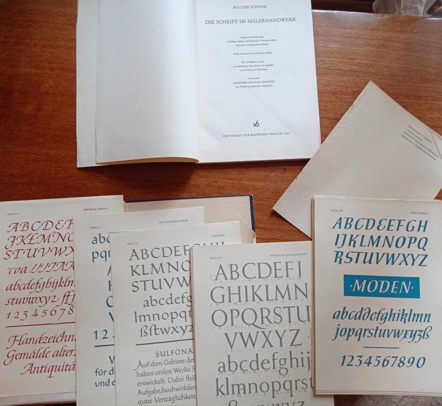 Die Schrift im Malerhandwerk - Walter Schenk, knyga 4