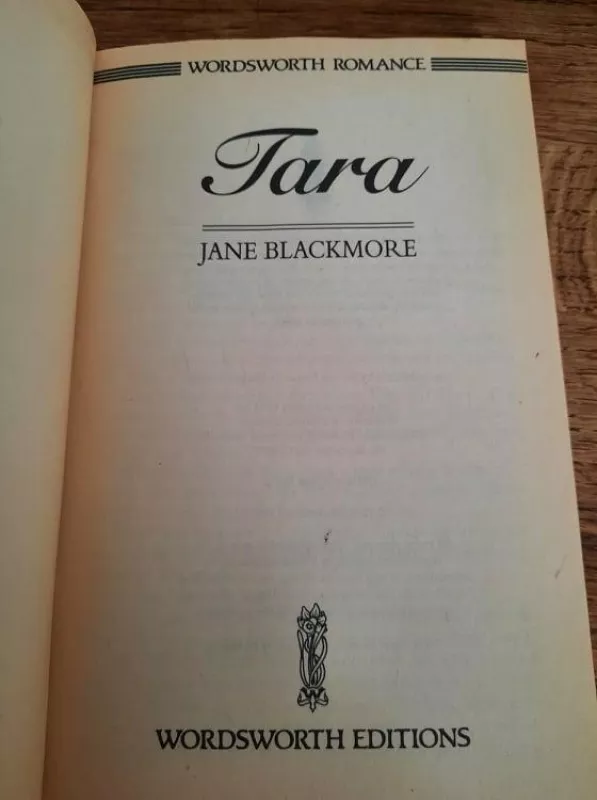 Tara - Jane Blackmore, knyga 4