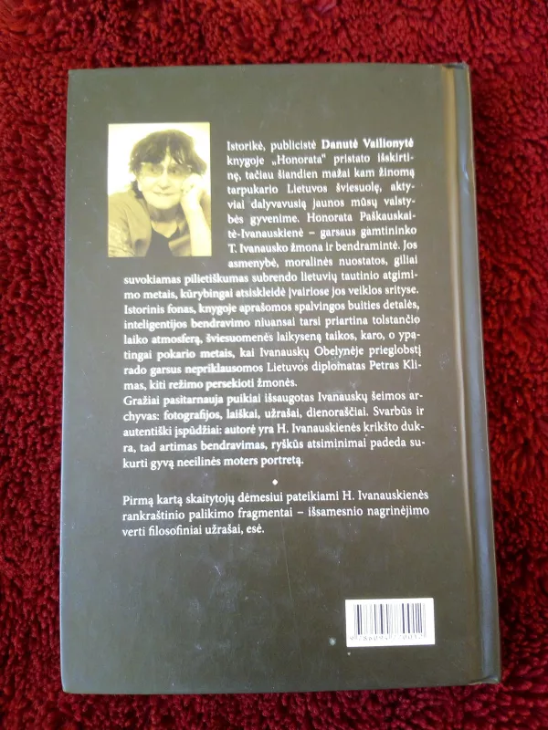 Honorata - Danutė Vailionytė, knyga