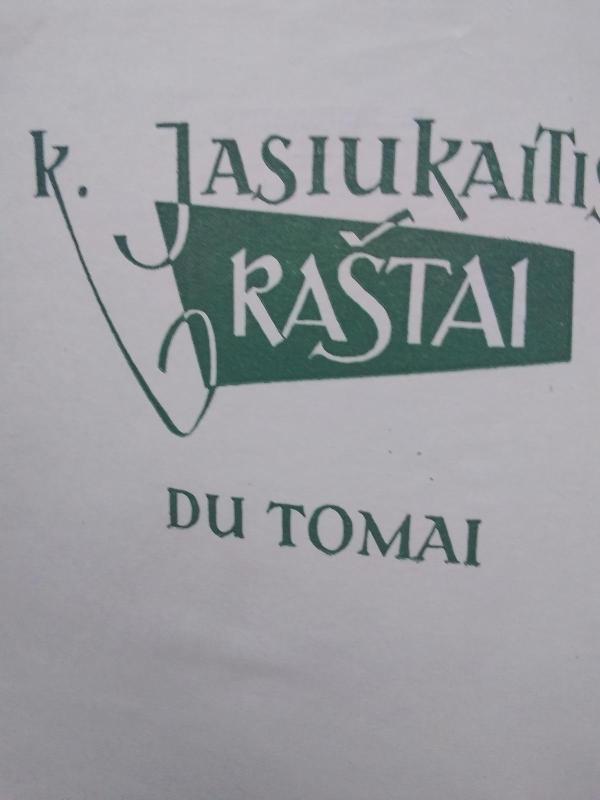 Konstantinas Jasiukaitis Raštai 1,2 tomai - Konstantinas Jasiukaitis, knyga 2