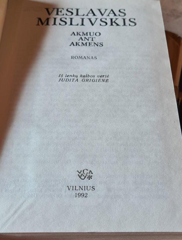 Akmuo ant akmens - Veslavas Mislivskis, knyga 2