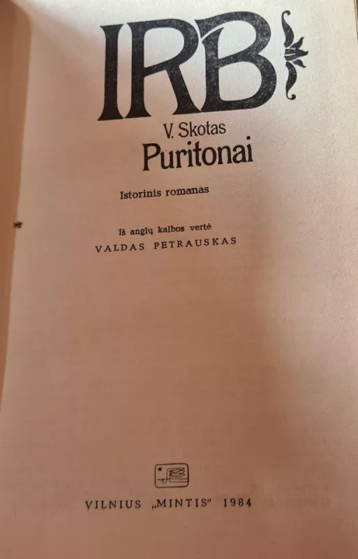 Puritonai - Valteris Skotas, knyga 2
