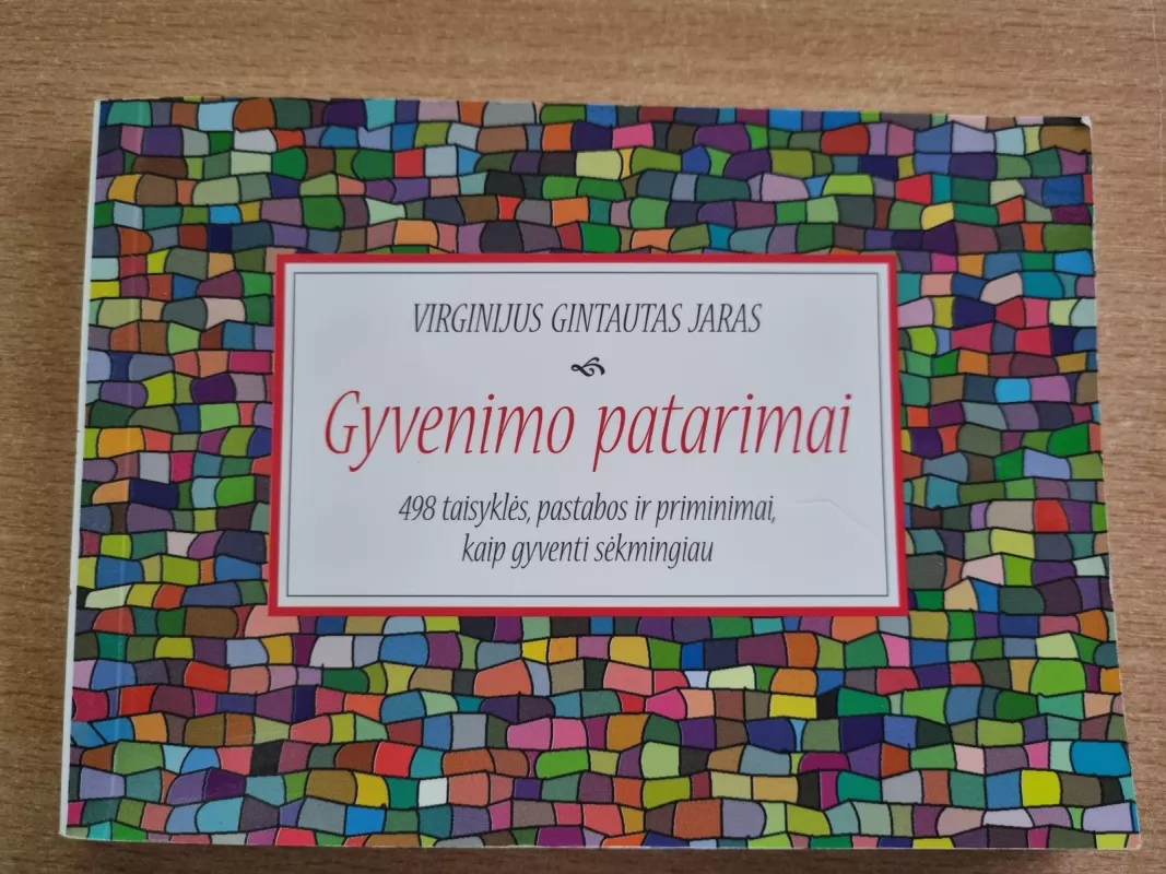 Gyvenimo patarimai - Virginijus Gintautas Jaras, knyga