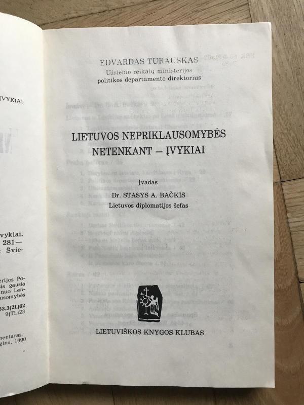 Lietuvos nepriklausomybės netenkant - Edvardas Turauskas, knyga 3