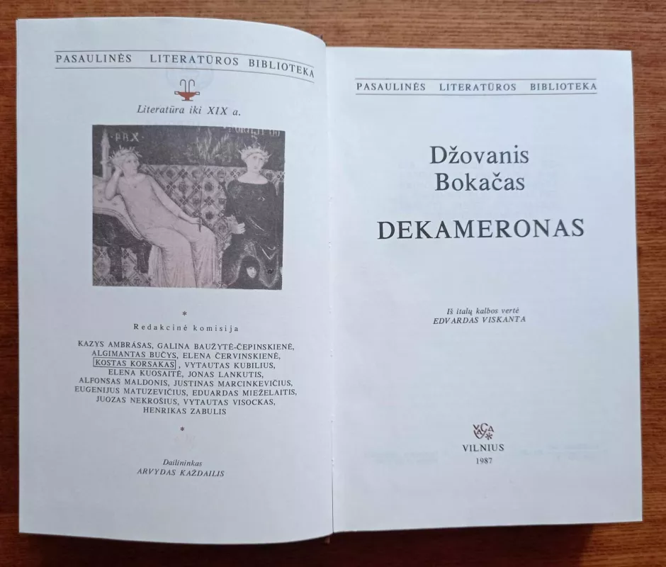 Dekameronas - Džovanis Bokačas, knyga 2