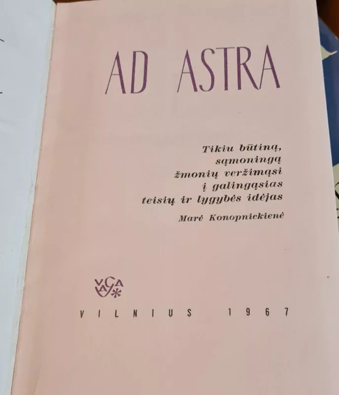 Ad astra - Gabrielė Petkevičaitė-Bitė, knyga