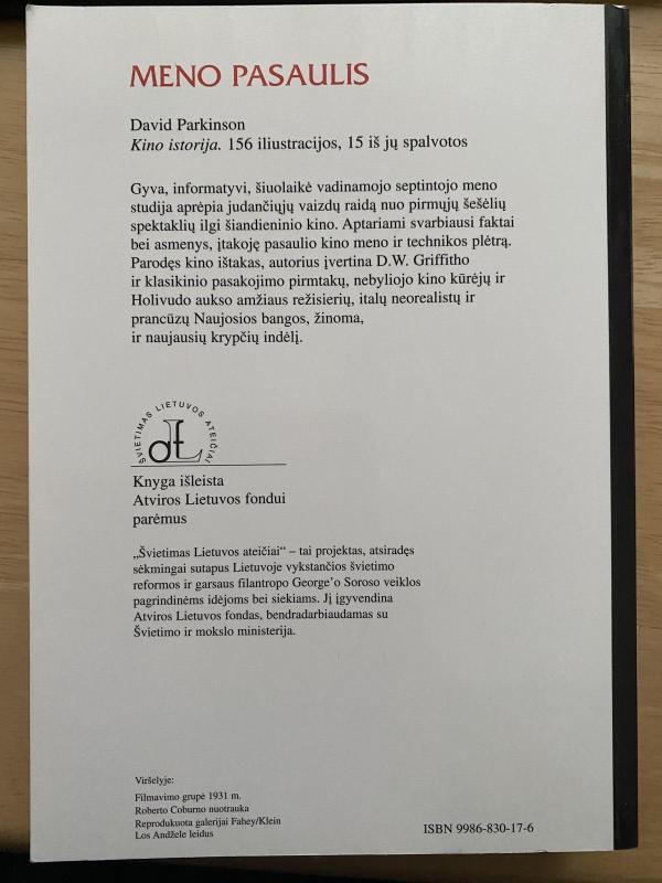 Kino istorija - David Parkinson, knyga 3