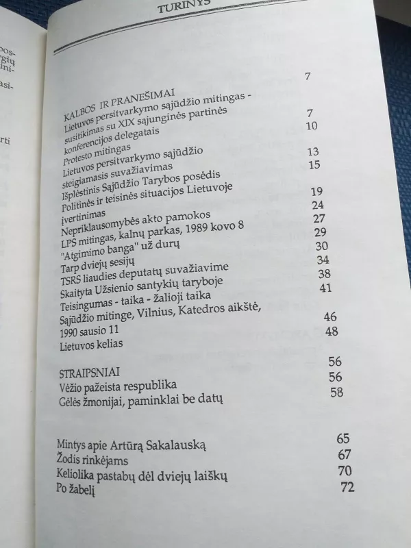 Atgavę viltį - Vytautas Landsbergis, knyga 2