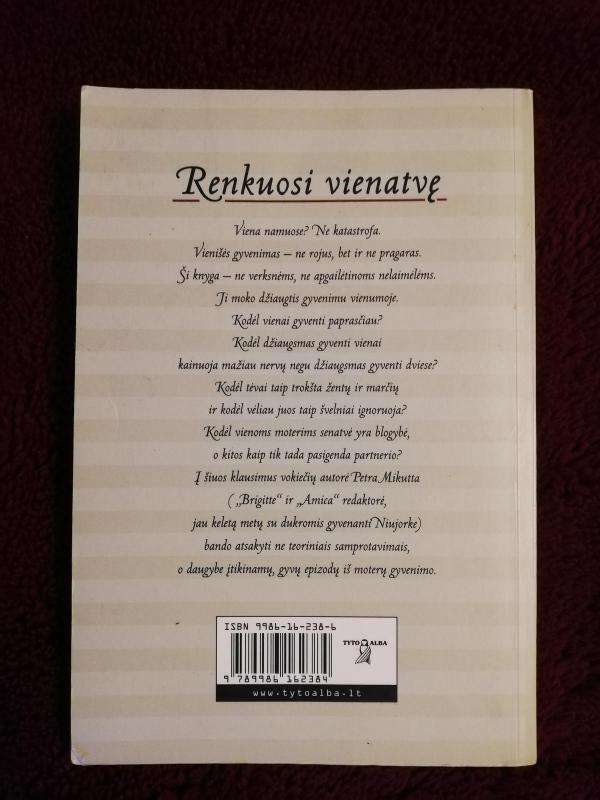 Renkuosi vienatvę - Petra Mikutta, knyga 2