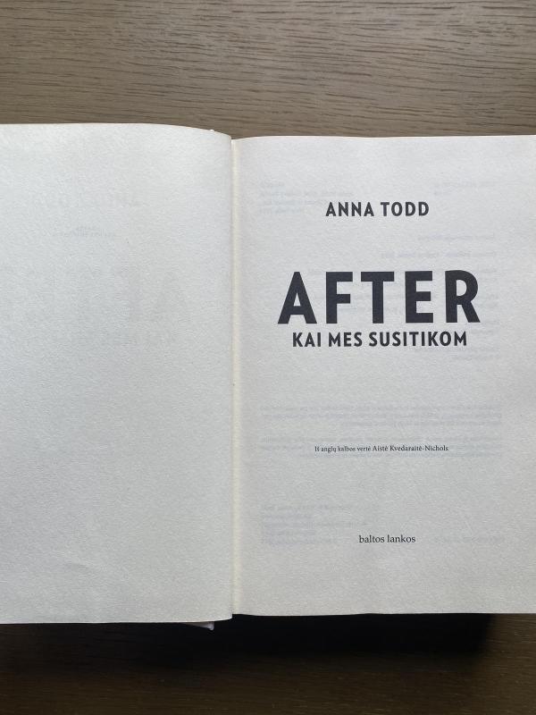 After. Kai mes susitikom - Todd Anna, knyga