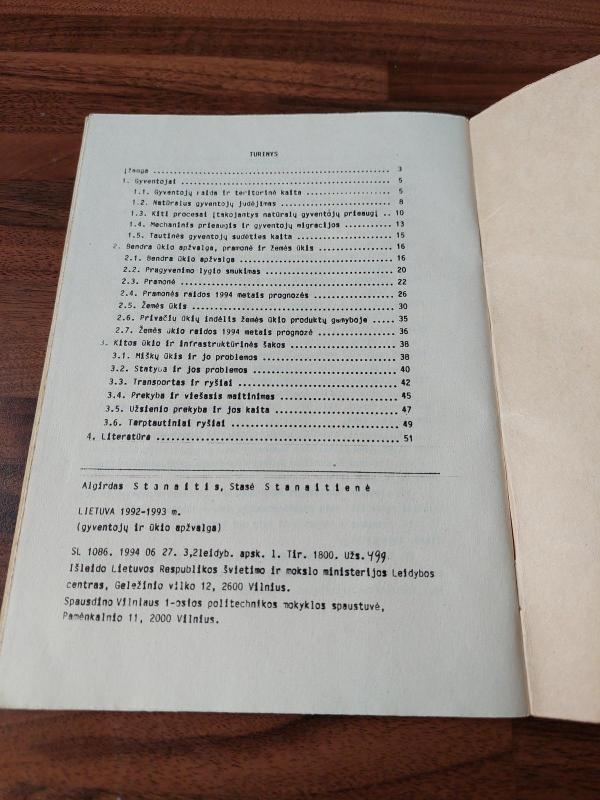 Lietuva 1992-1993 metais - A. Stanaitis, knyga 3