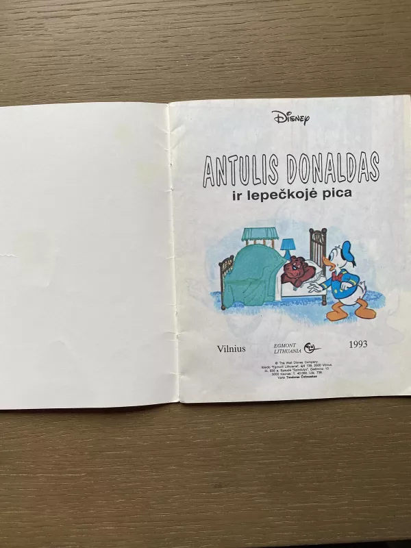 Antuluis Donaldas ir lepečkojė pica - Walt Disney, knyga
