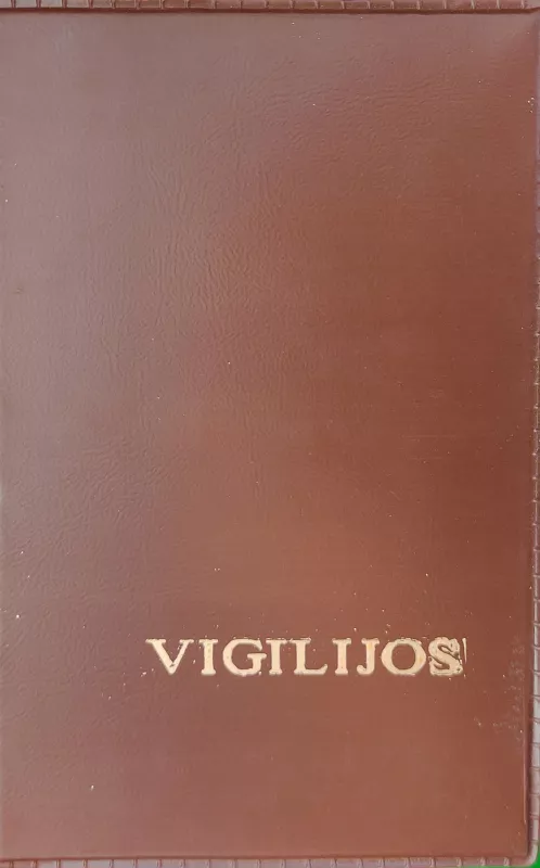 Vigilijos - Vytautas Dubindris, knyga