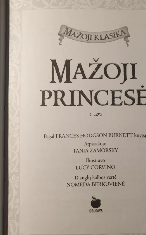 Mažoji princesė - Tania Zamorsky, knyga
