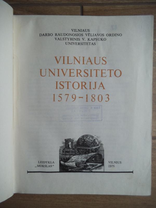 Vilniaus universiteto istorija 1579-1803 - Autorių Kolektyvas, knyga 3