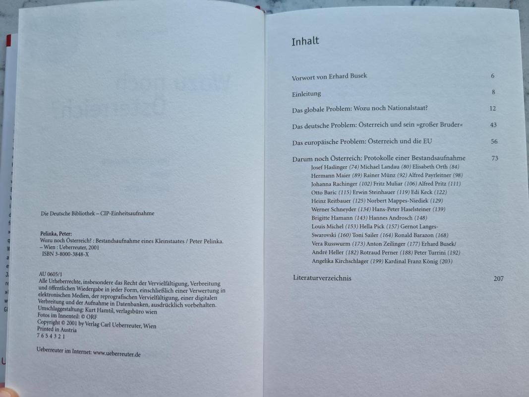 Wozu noch Österreich? Bestandsaufnahme eines Kleinstaates - Peter Pelinka, knyga 3