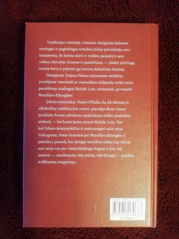 Testamentas - John Grisham, knyga