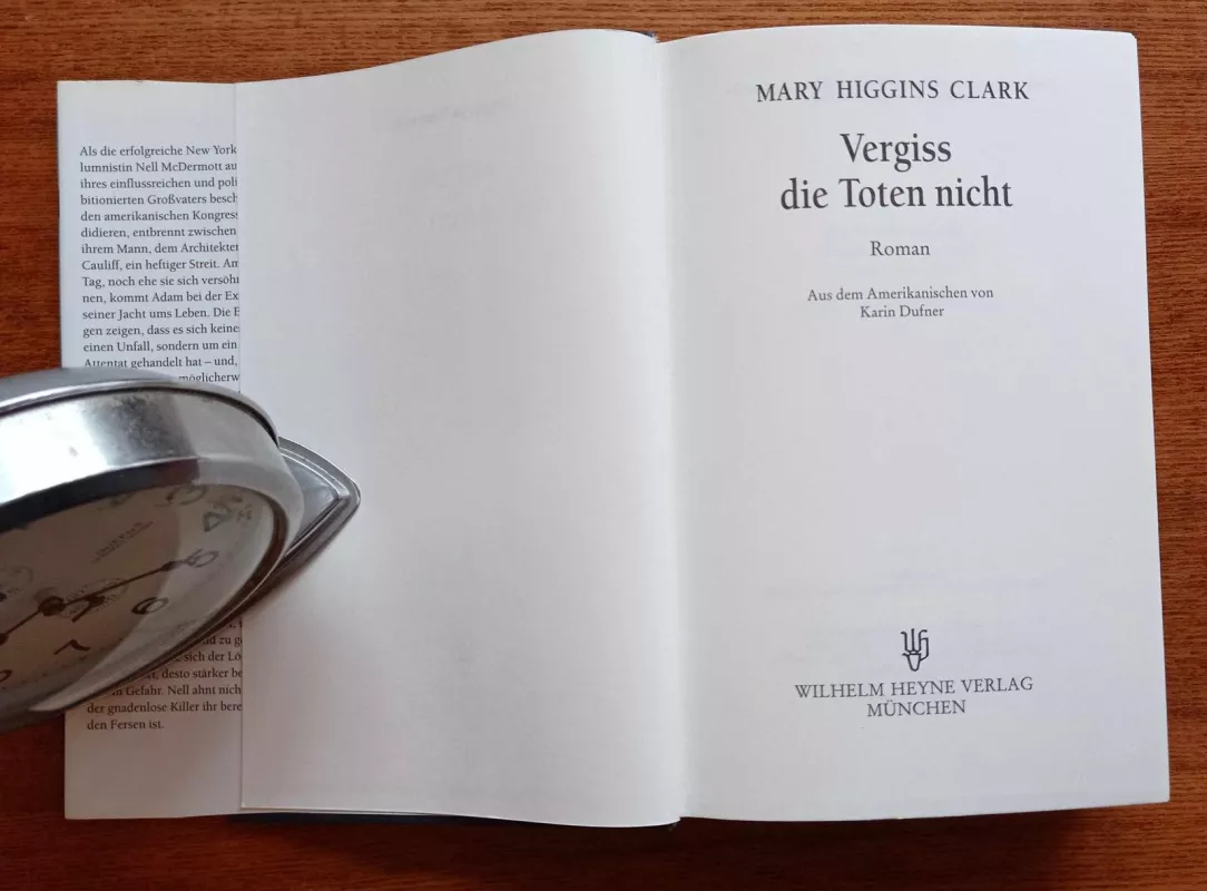 Vergiss die Toten nicht - Mary Higgins Clark, knyga 4
