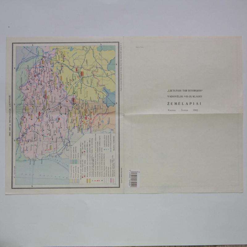 "Lietuvos TSR istorijos" vadovėlio VII-IX klasei žemėlapiai - Autorių Kolektyvas, knyga 3
