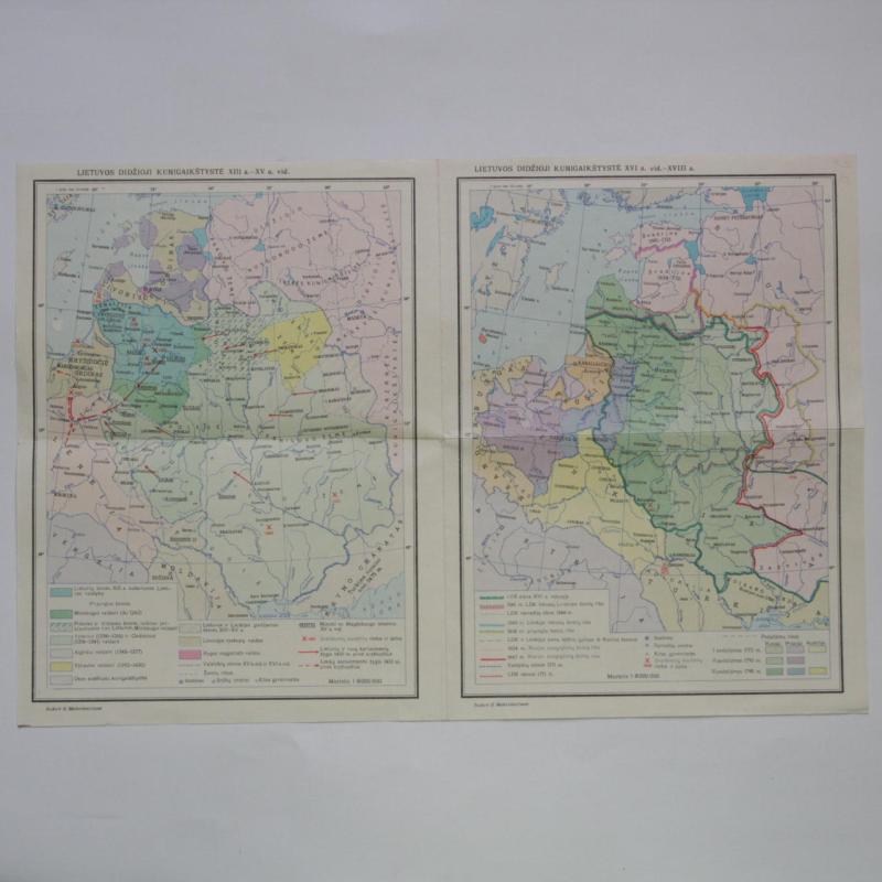 "Lietuvos TSR istorijos" vadovėlio VII-IX klasei žemėlapiai - Autorių Kolektyvas, knyga 2